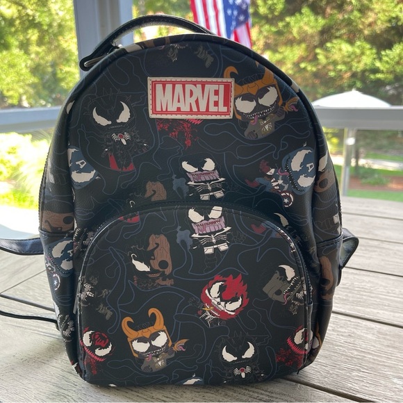 Marvel Loungefly Disney Funko Pop Venom Chibi Backpack - Picture 1 of 11